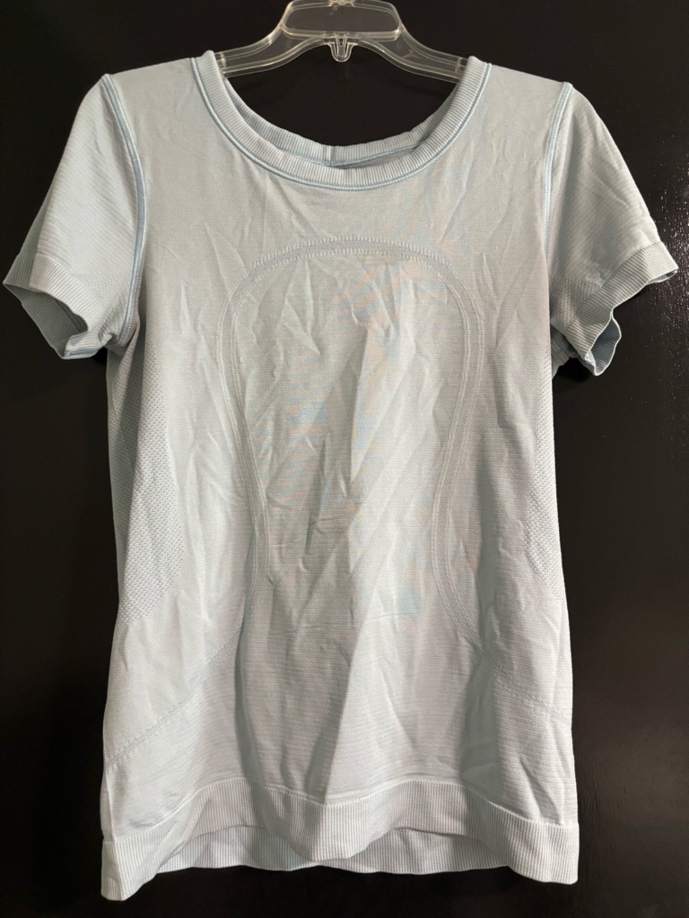 lululemon athletica Light Blue Short Sleeve Seamless Tee